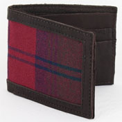 Tartan Wallet, Scottish Leather, Lindsay Tartan